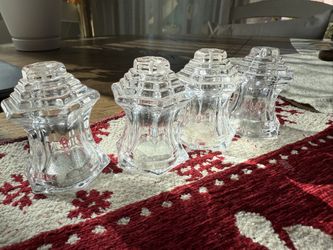 Crystal Salt And Pepper Shakers (4)