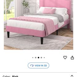 Pink Twin bed frame