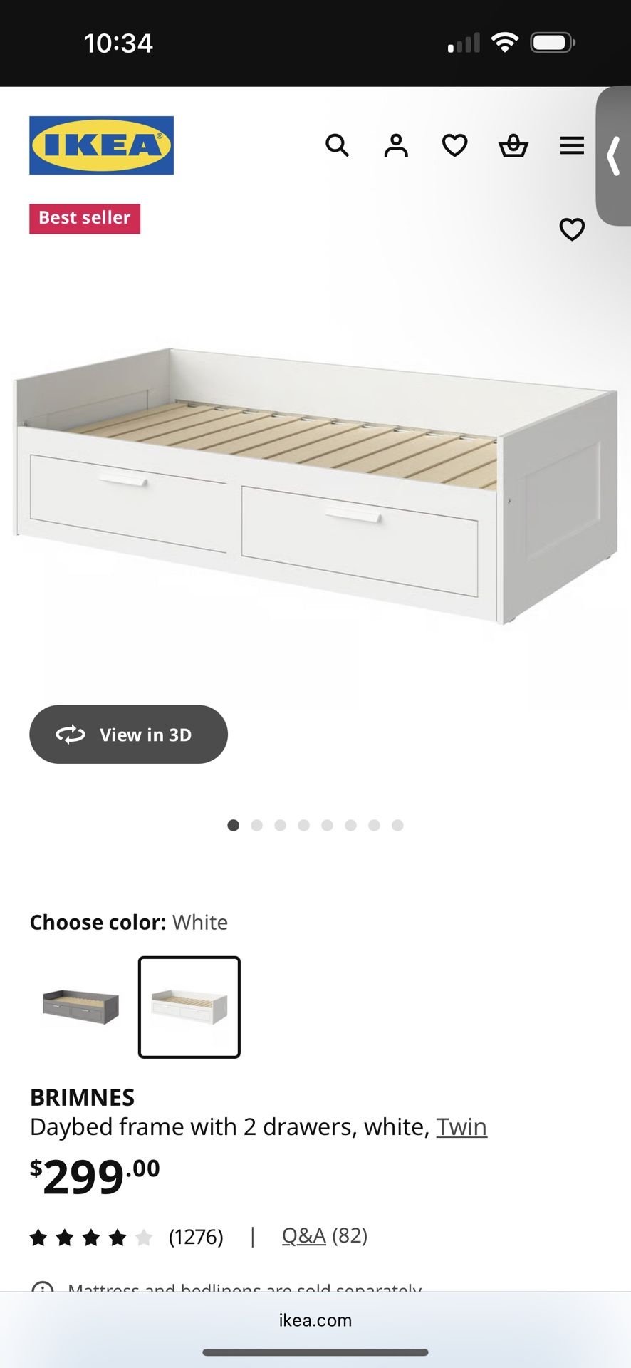 IKEA Day Bed Frame With Storage