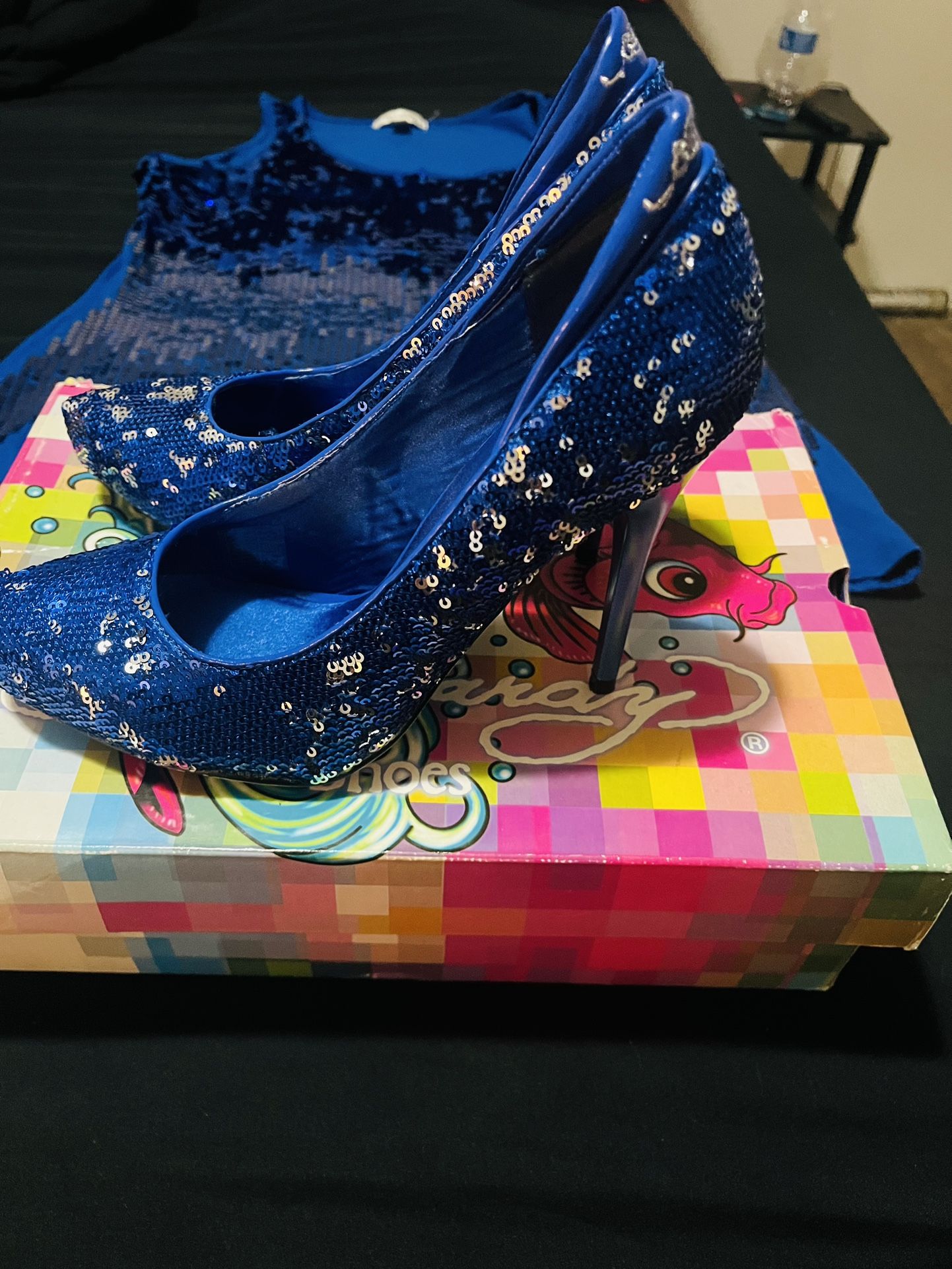 Royal Blue Ed Hardy Heels