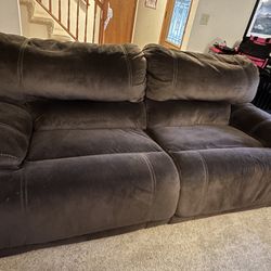 Microfiber Couch and Loveseat 