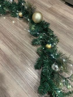 Christmas garland tree for mantel display