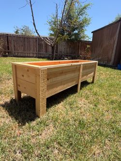 Raised Cedar Planter Box