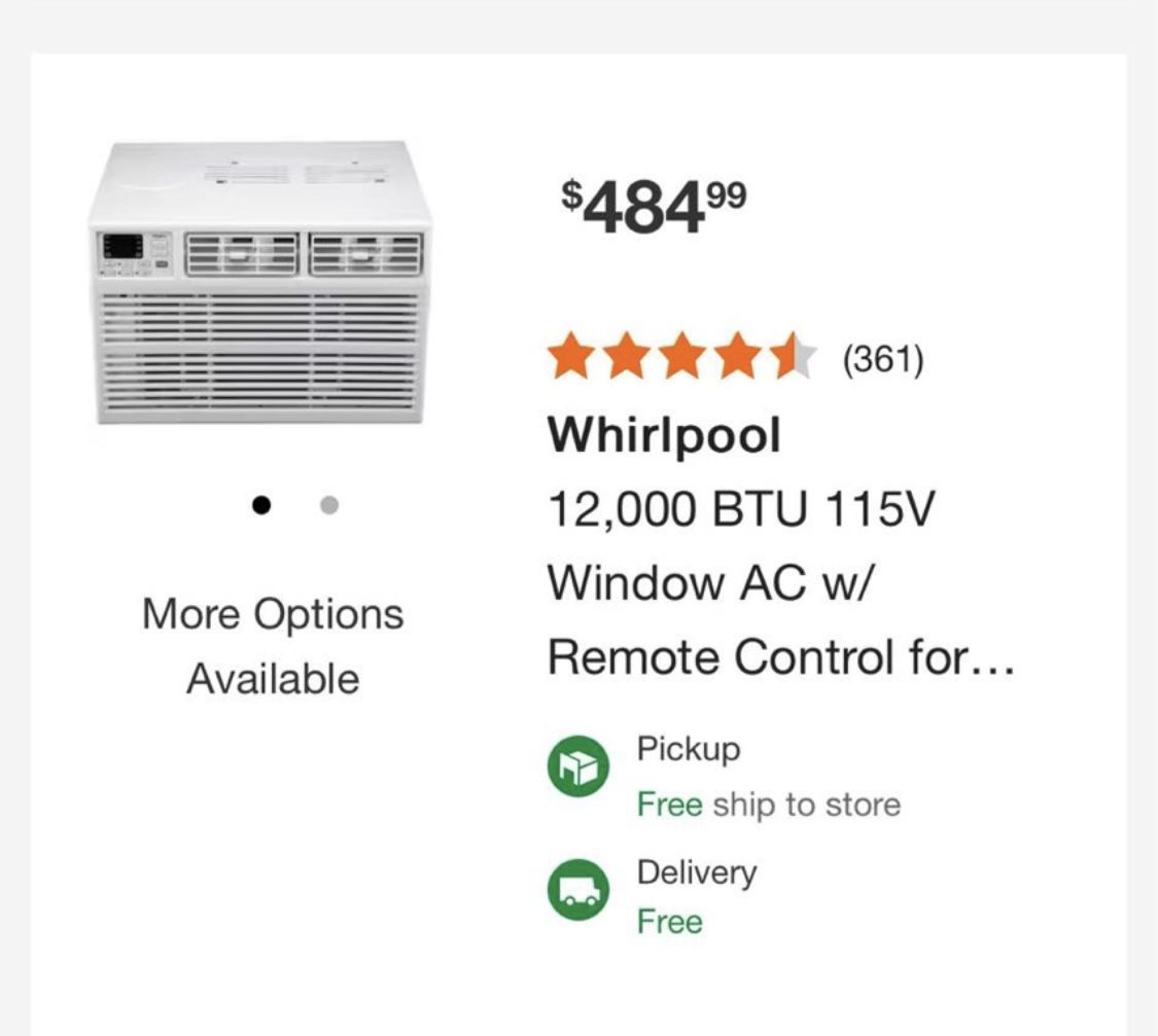 Window AC 12,000btu New In Box