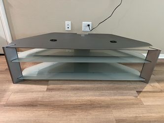 3-Tier Glass TV Stand Entertainment Center