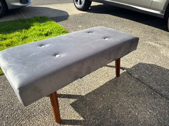 Gray bench