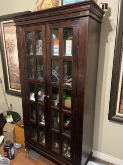 Rustic Rosewood Cabinet