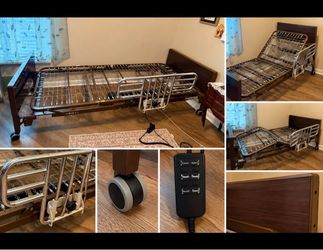 Electric Hospital Home Medical Care Bed with Side Rails