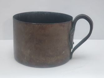 Antique copper vessel with handle