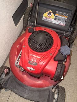 Troy built lawn mower