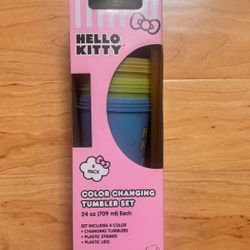 hello kitty color changing tumbler set