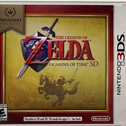 ZELDA: Ocarina Of Time 3D -Nintendo Selects- (Sealed)