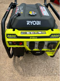 Ryobi 3600 watt /4500- gas powered portable Generator  brand new pickup only