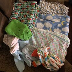 Blanket And Baby Clothes 