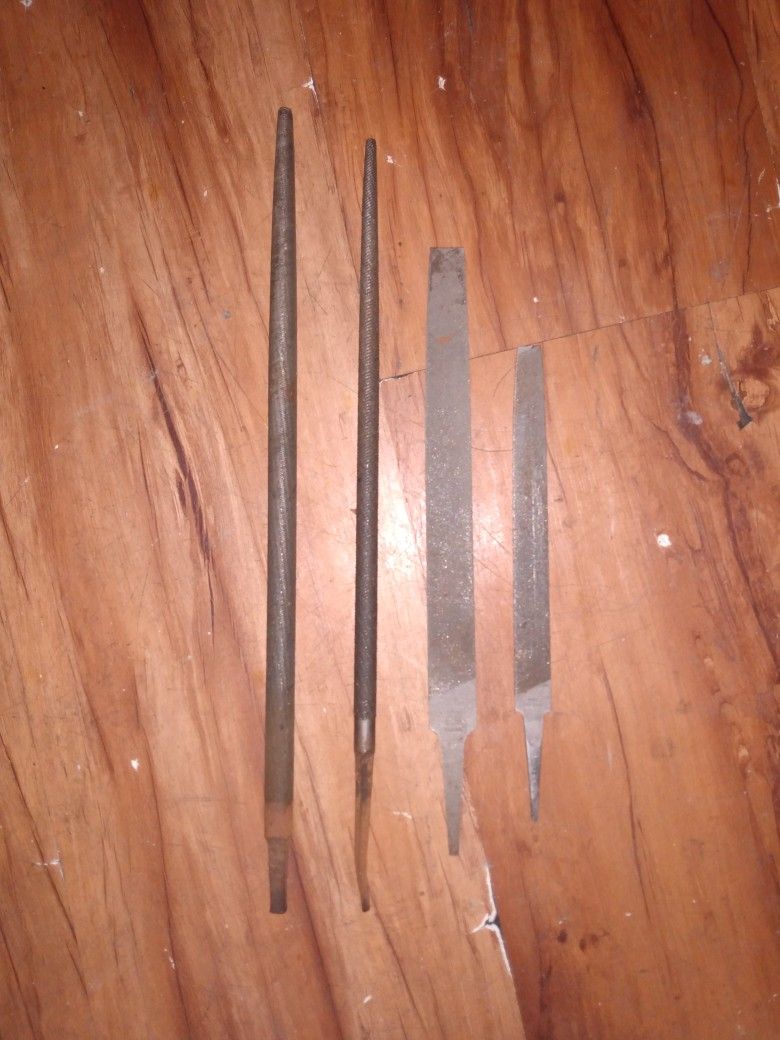Barely Used Antique Files, 2 Round,2 Flats: Bastard,Amswiss, N Johnson