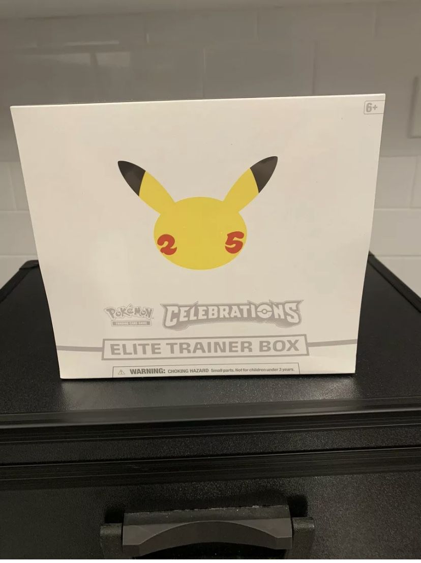 Pokemon Celebrations 25th Anniversary Elite Trainer Box Factory Sealed!