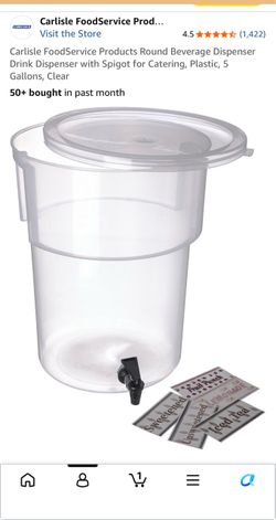 5 gallon Clear Drink Dispenser