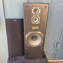 Fisher STV-9328 8 Ohm 110W Studio Standard 3 Way 40" Floor ONE Speaker WORKS