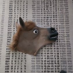 Horse Head Mask Prank Funny Costume Animal Head Outfit Costume a5e