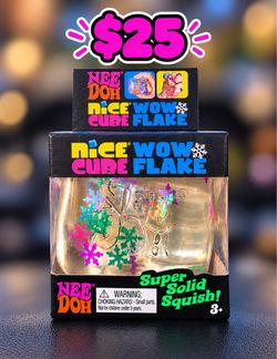 Nee Doh Nice Cube Wow Flake Squishy Toy