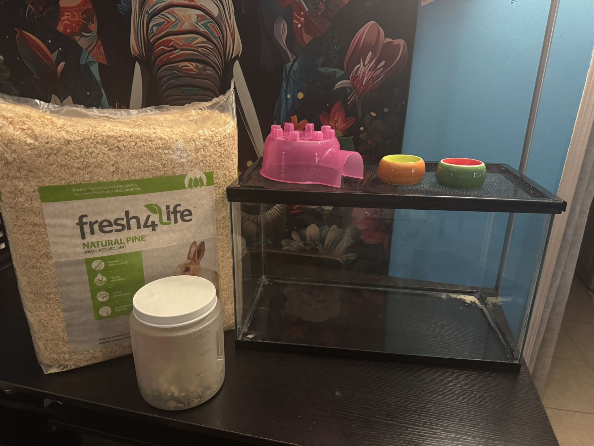 Hamster Tank And Accessories 