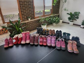 Boy Girl Genuine Leather Real Fur Fall Winter Shoes