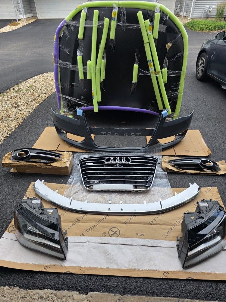2013 Audi S8, A8 Front End, Hood, Bumper, Grill, Headlights