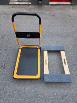 Wellmax Folding Platform Cart + Milwaukee Furniture Dolly – Heavy Duty Moving Bundle