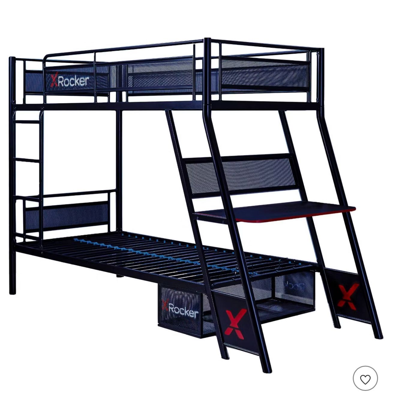 X Rocker Gaming Bunkbed With Everything Included 