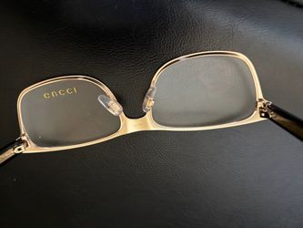 Gucci Eyeglasses Gold Metal Frame