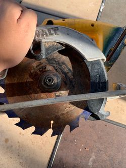 Untested Yellow And Black DeWalt Circular Saw Power Tool