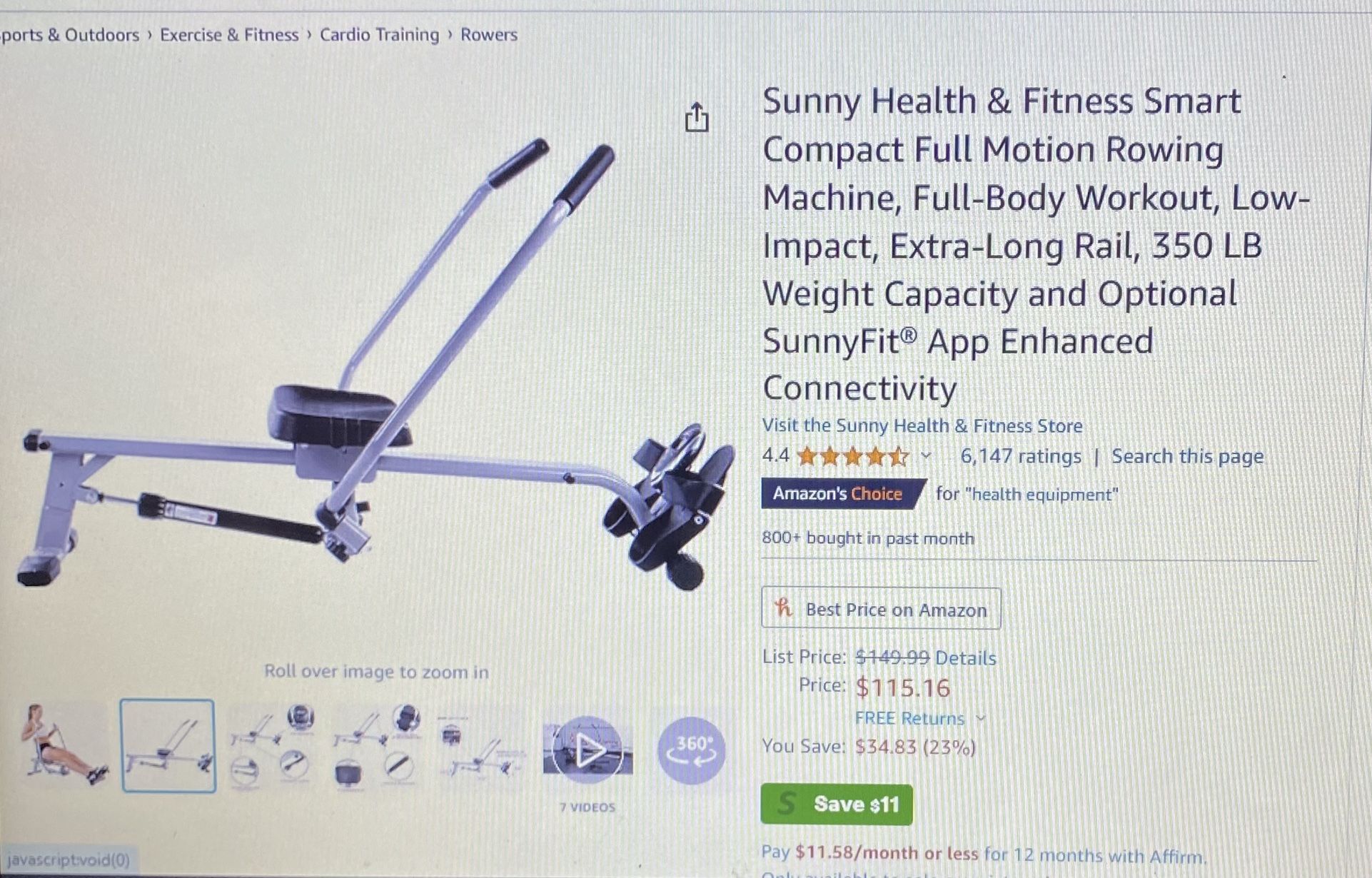 Rowing Machine