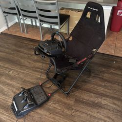 Logitech G29 race wheel + Playseat Challenge sim chair