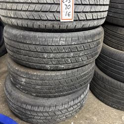 255/7016 Four Tires Used Like New
