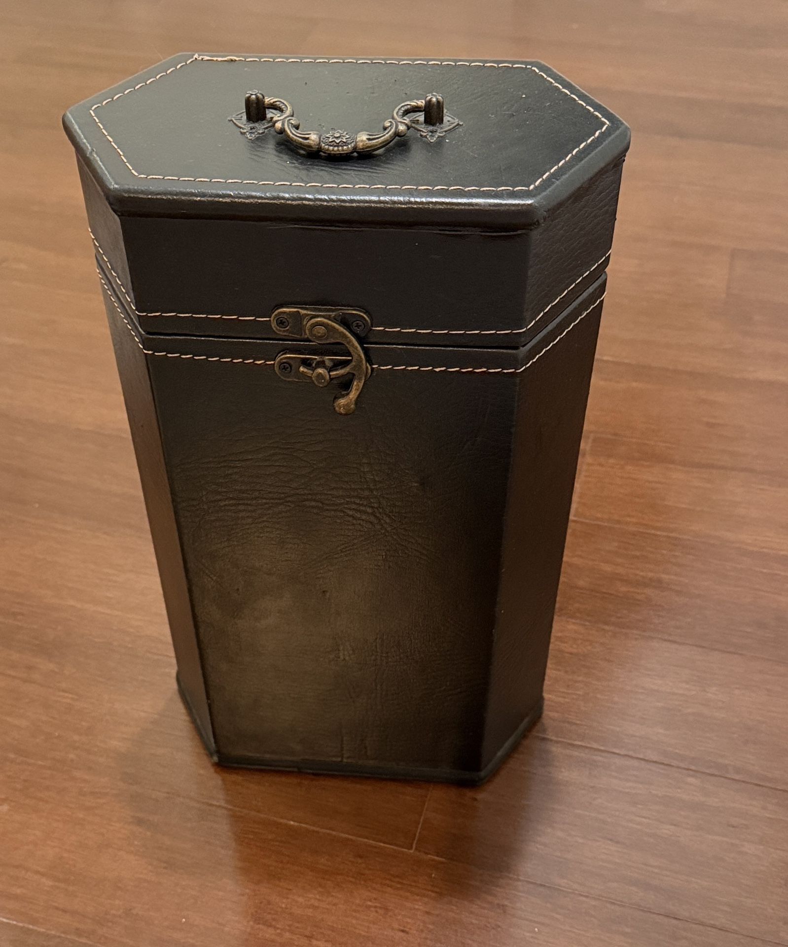 Black Hexagonal Storage Box