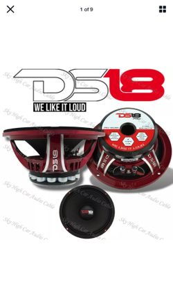 DS18 PRO NEO6R 600W Mid Bass Neodymium Midrange 4 Ohm Car Audio Speaker 6.5"