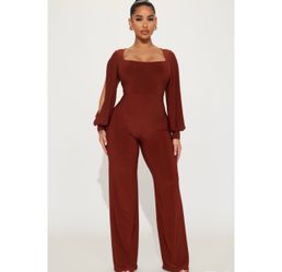 Medium chestnut jumpsuit