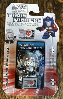 Transformers Megatron Figure 3D Puzzle Piece & Card Thrilling 30th Hasbro 2014
