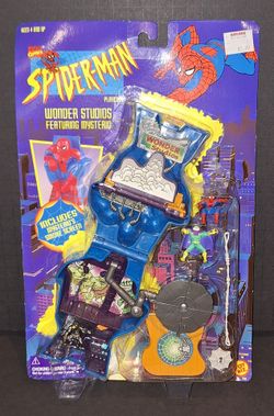🔥 Spider-man Playcase Wonder Studios Mini Playset With Mysterio Sealed 1996 🔥