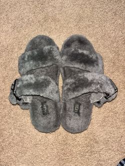 UGG Fuzz Yeah Slide Gray Women’s Size 7