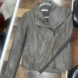 Vince Leather Jacket Xs