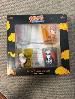 Naruto shot glasses