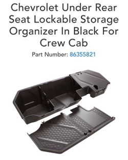 Chevy Silverado Crew Cab Back Seat Storage