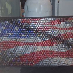 American flag Mosaic Kaps for Kids Charity celebrate gold medal win