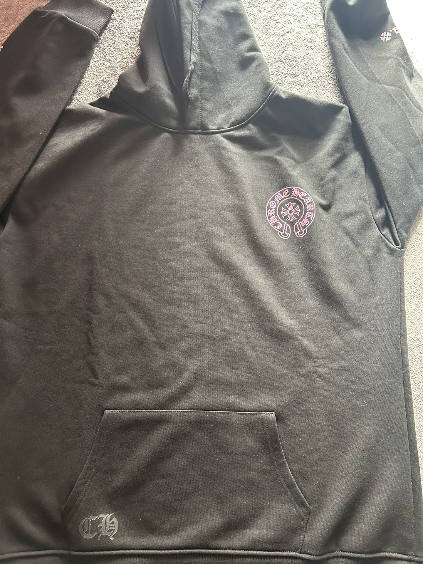 Medium Black & Pink Chrome Hearts Hoodie ( Check Description )