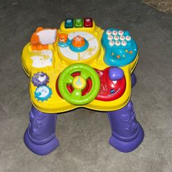 Vtech Baby Learning Table With Toys And Sounds Yellow / Purple