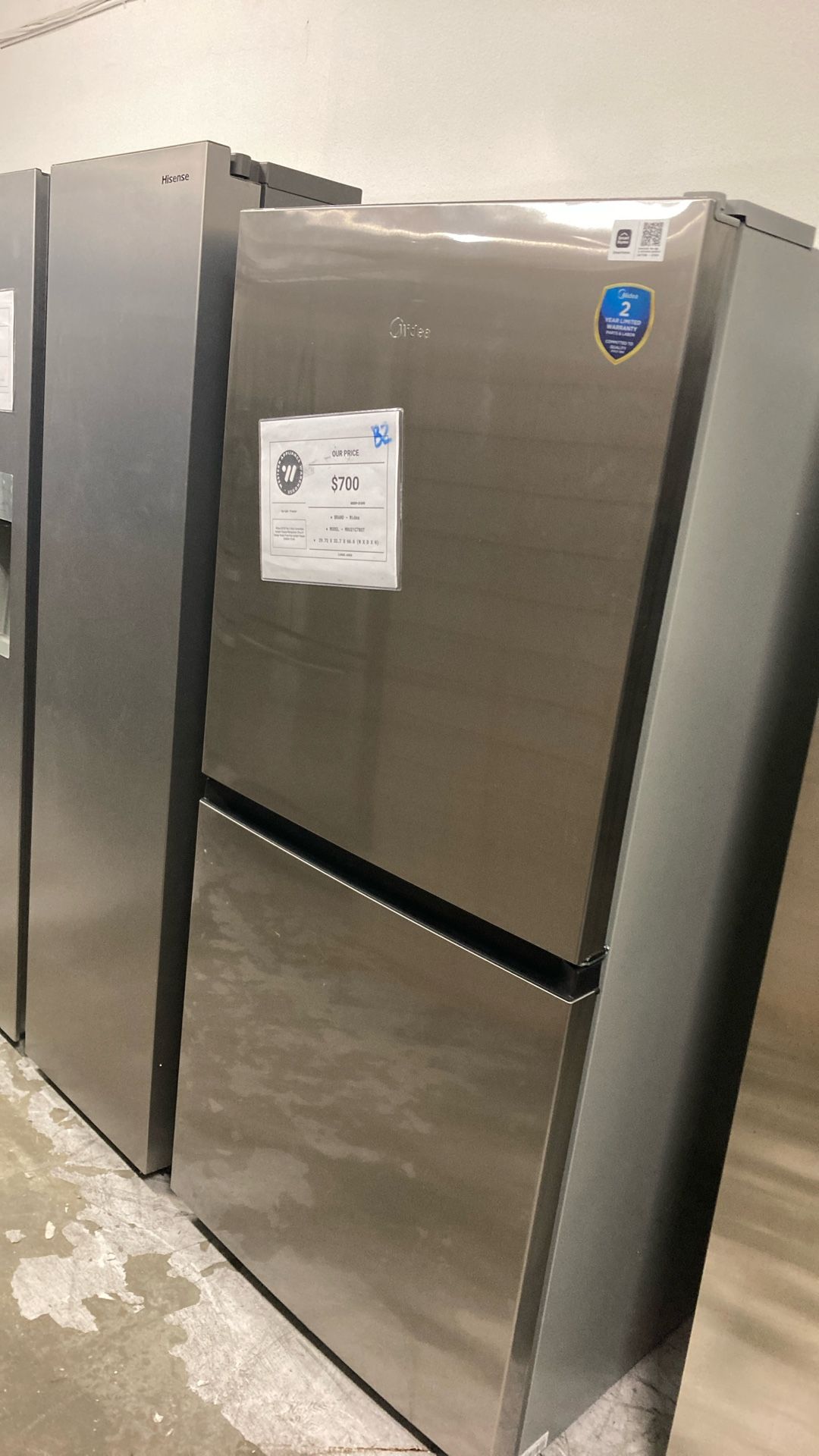 Midea Convertible Garage Ready Fridge