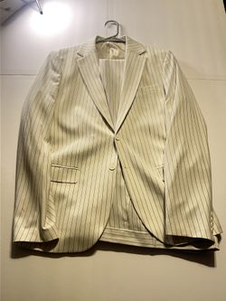 BooHooMan MAN Suit - White/cream Color - Coat And Pants - Great Condition 