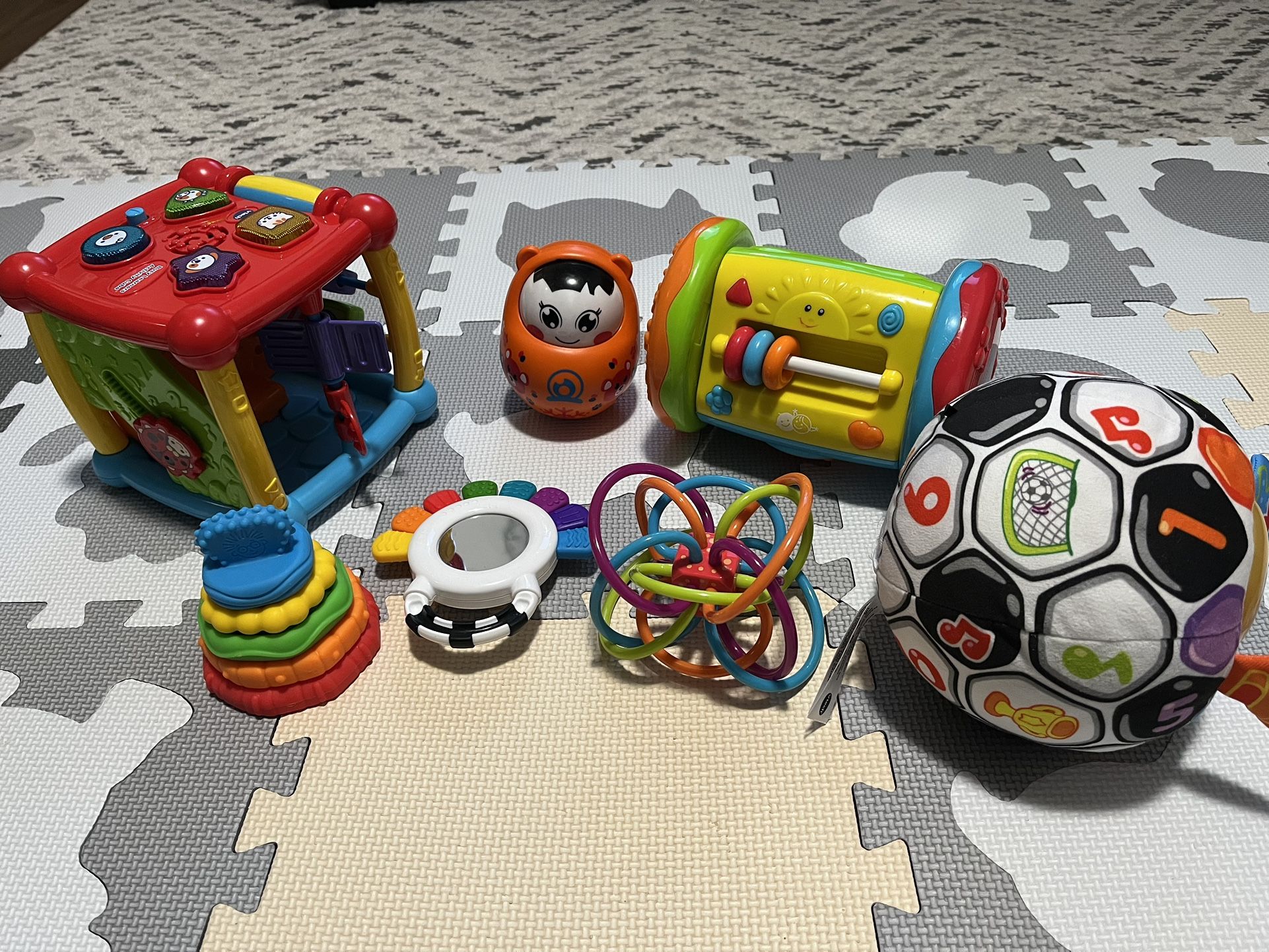Toys For Kids: Ball, Mirror And Musical Cube