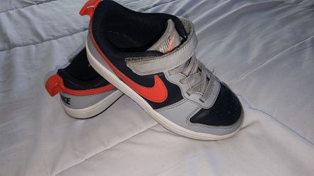 Nike Court Borough Low 2 (PS) Grey/Black/Bright Crimson – Kids Size 12C